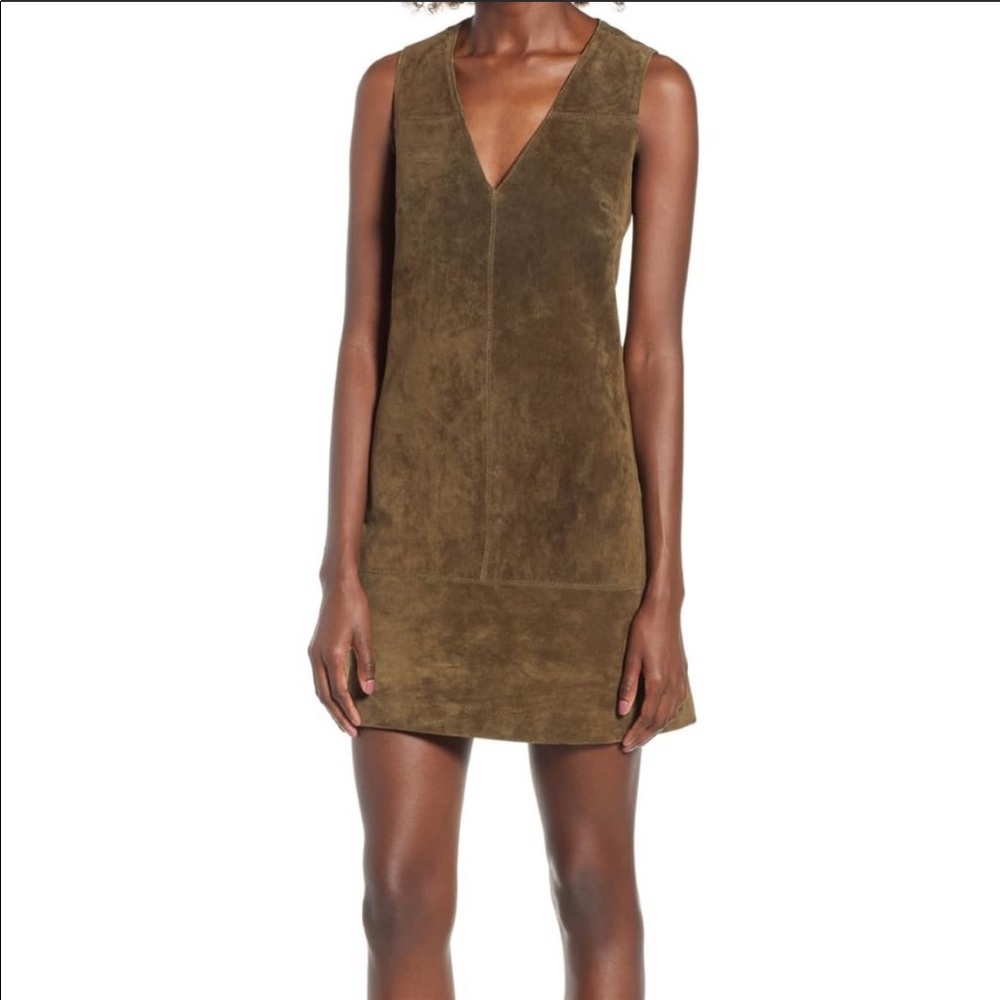 BLANKNYC suede shift dress